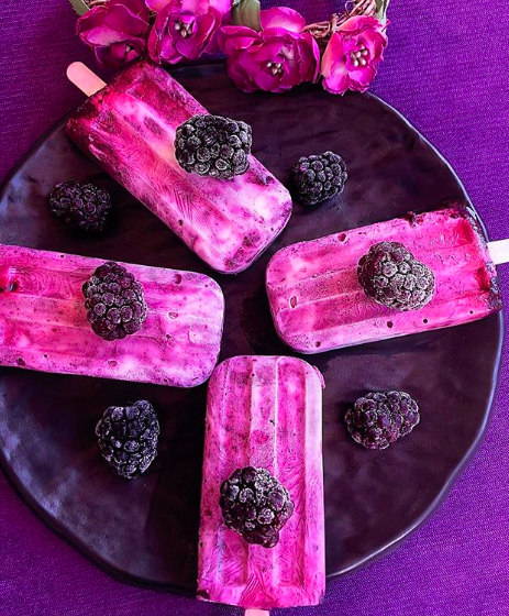 Raspberry Cheesecake Popsicles