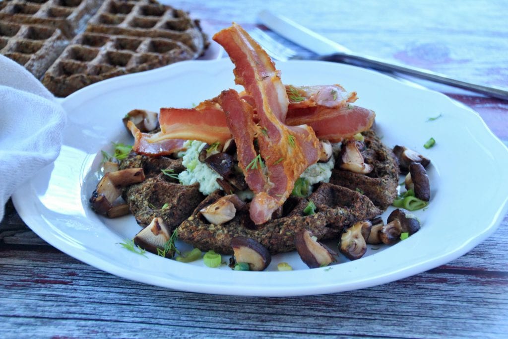 Savoury Cauliflower Waffles