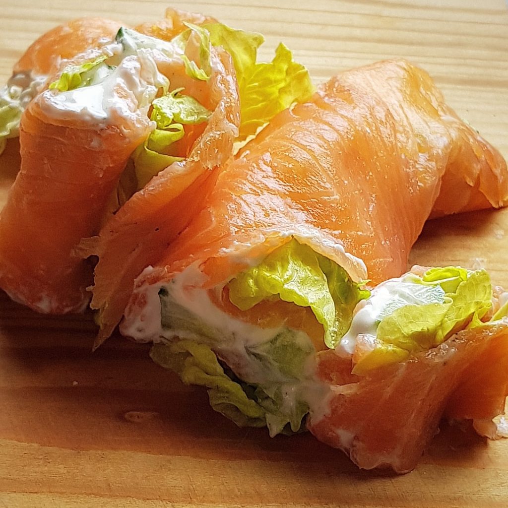 Smoked Salmon Roulade Recipe