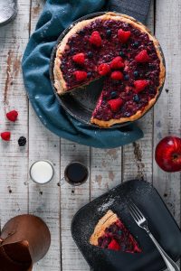 Fruit Tart Recipe With A Colorful Medley of Fresh Fruits And Honey