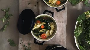 The Ultimate Chicken Soup with Dulse, Fresh Herbs, and Greens By Kelly Samantha